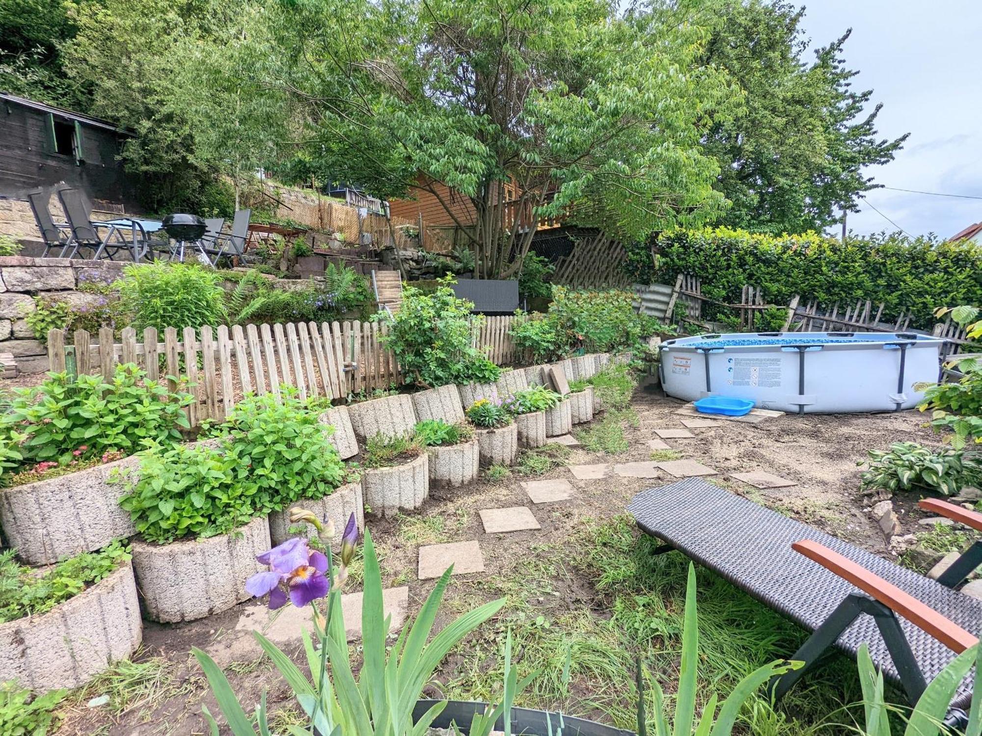 Wohlfühloase mit Pool, Garten, Grill und Ausblick - R3 Rathmannsdorf Exterior foto